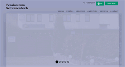 Desktop Screenshot of pension-zum-schwanenteich.de