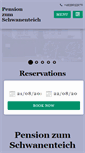 Mobile Screenshot of pension-zum-schwanenteich.de